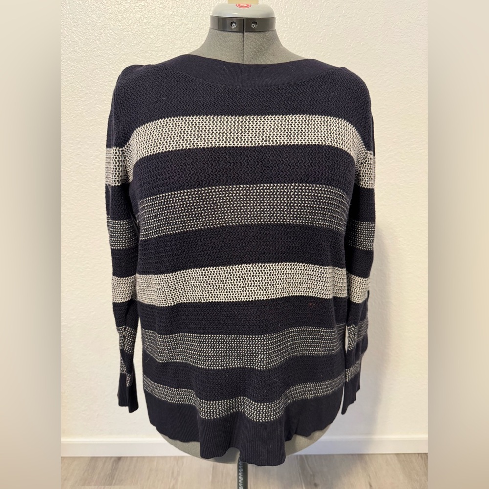 Market & Spruce Striped Sweater Size Large